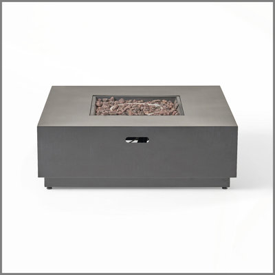 40'' SQUARE IRON FIRE PIT - 50 000 BTU (Tank cover not Included)