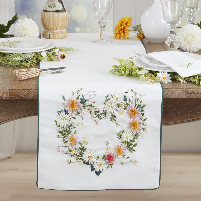 Chemin de table Floral Heart