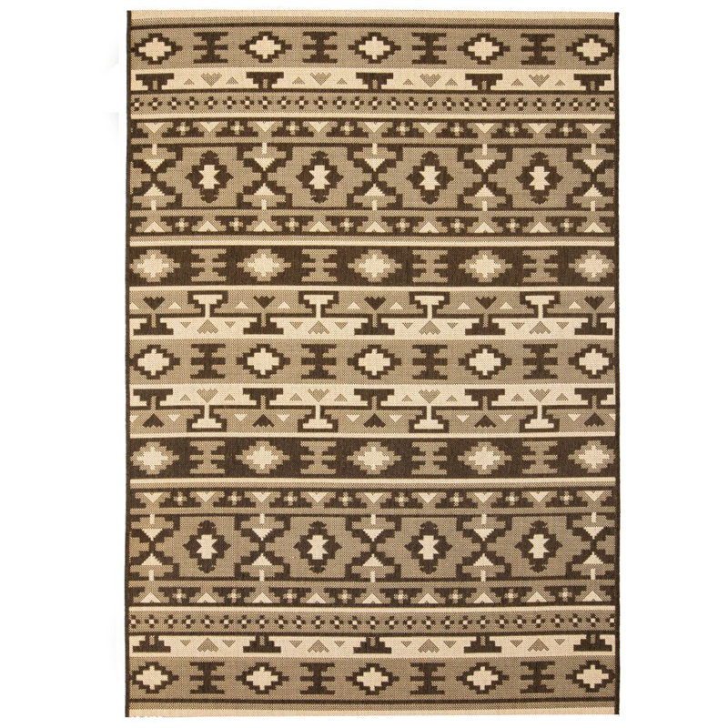 Bagtas Geometric Hand Woven Indoor / Outdoor Area Rug, Rectangle 140 x 200cm