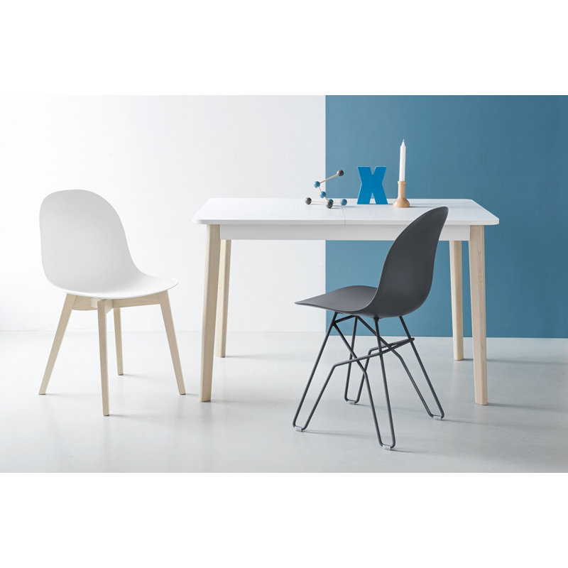 Academy Side Chair with Wooden Frame, Matte Taupe, Graphite