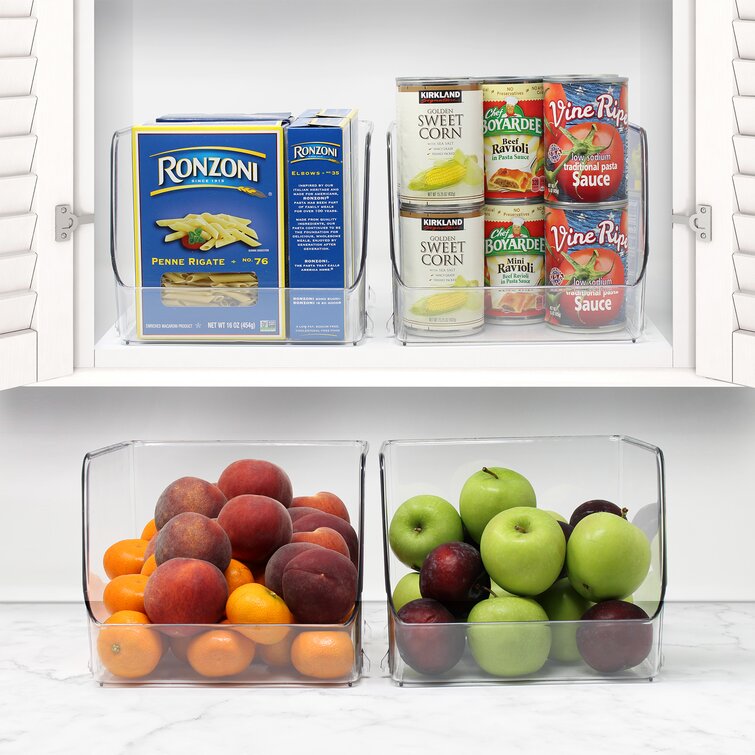 10 Pack Refrigerator Pantry Organizer Bins - Clear