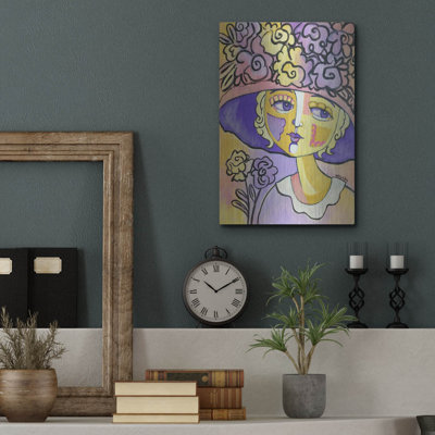 Red Barrel Studio® 'Golden Lady' by Holly Wojhan, Metal Wall Art