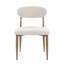 Chaise de salle à manger rembourrée moderne avec dossier incurvé et pieds en métal (ensemble de 2)-1673011265-1673011268-1673011269
