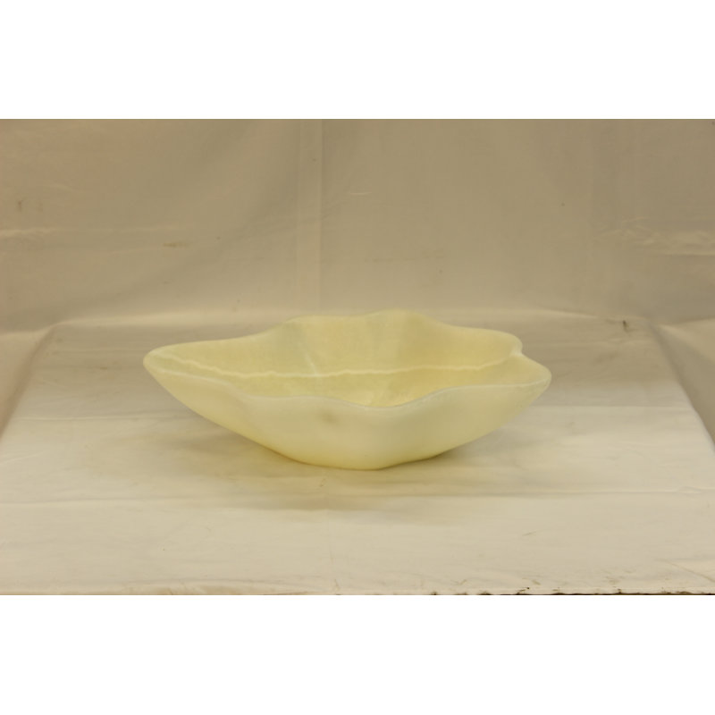 White Pearl Onyx Centerpiece