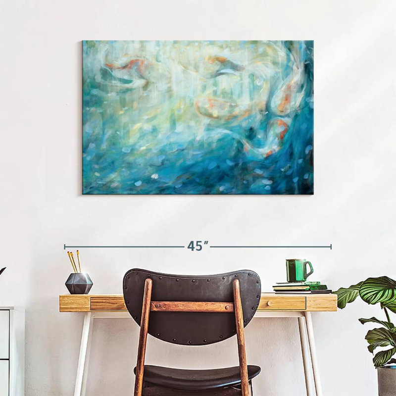 Brampt Playing Koi, 26" H x 39" W