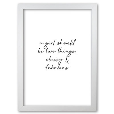 Classy & Fabulous - Print