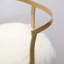 Alphonse Upholstered Counter Stool with Metal Frame