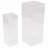 Acrylic Plastic Minimalistic Pedestal Table With Various Sizes