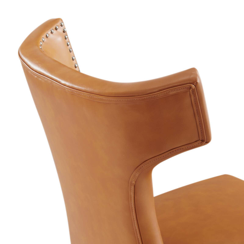 Chaise courbée Modway, Brun clair