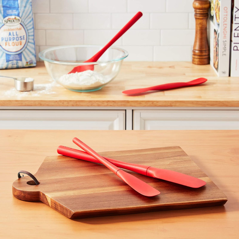 Ensemble de 4 grattoirs et spatules en silicone Tovolo Flex-Core, Candy Apple Red