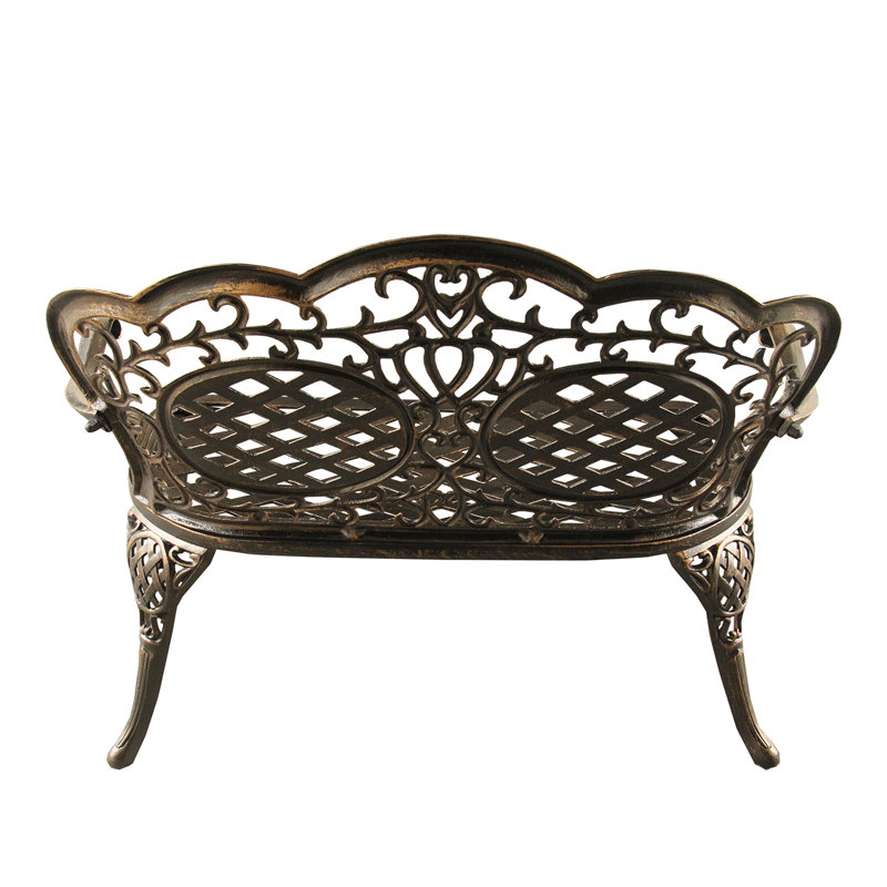 Banc de jardin en métal Rockwell