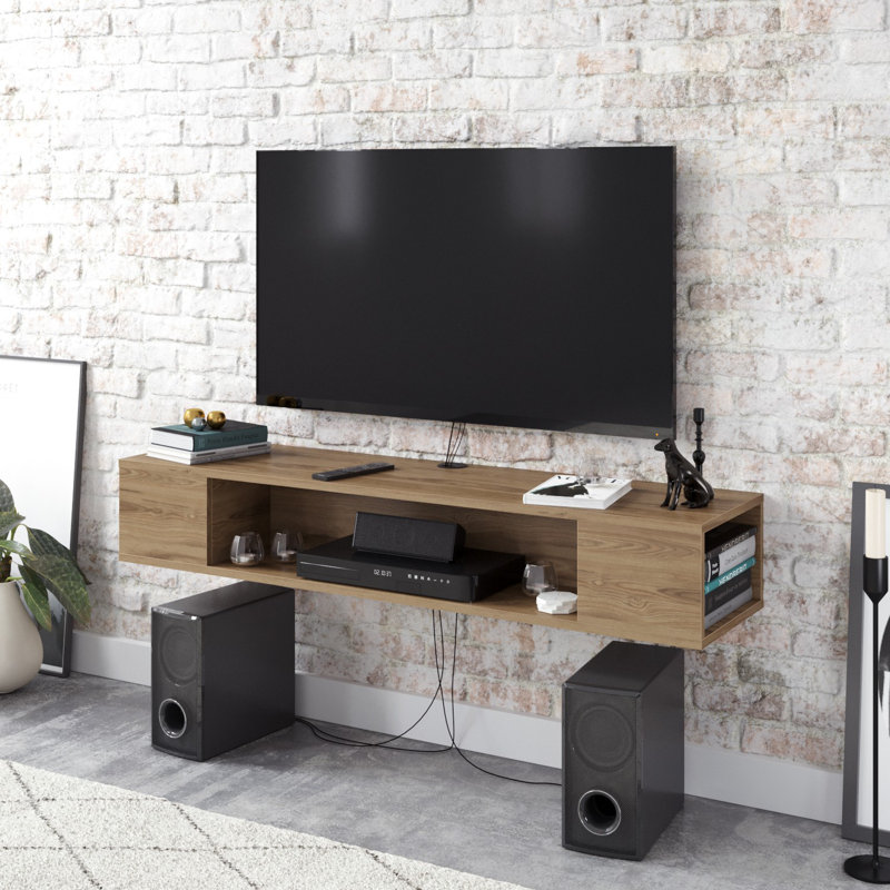 Jane Floating TV Stand for TVs up to 70", Walnut