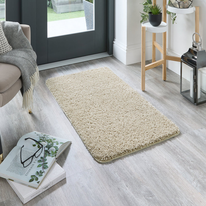 Solid Colour Machine Tufted Area Rug, Rectangle 60 x 100 cm