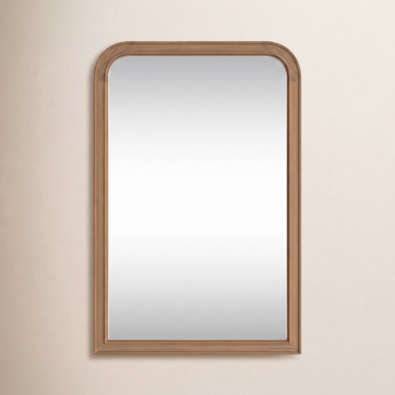 Ancell 24" Pine Accent Mirror, 30" x 20", Natural Wood