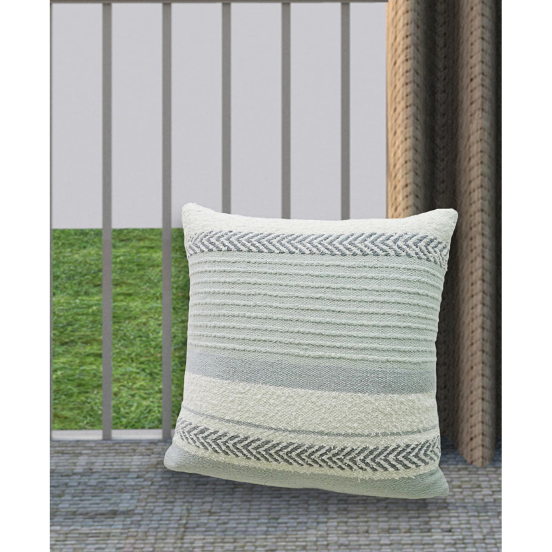 Embroidered Cotton Throw Pillow