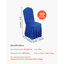 30 housses de chaise bleues, housses extensibles en polyester et spandex pour banquet de mariage