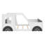 Lit voiture classique avec roues, style plateforme pour enfants-665274969