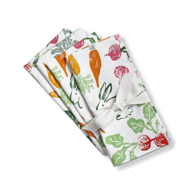 Veggie Bunny Napkin S/4