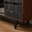 Buffet en bois massif noir