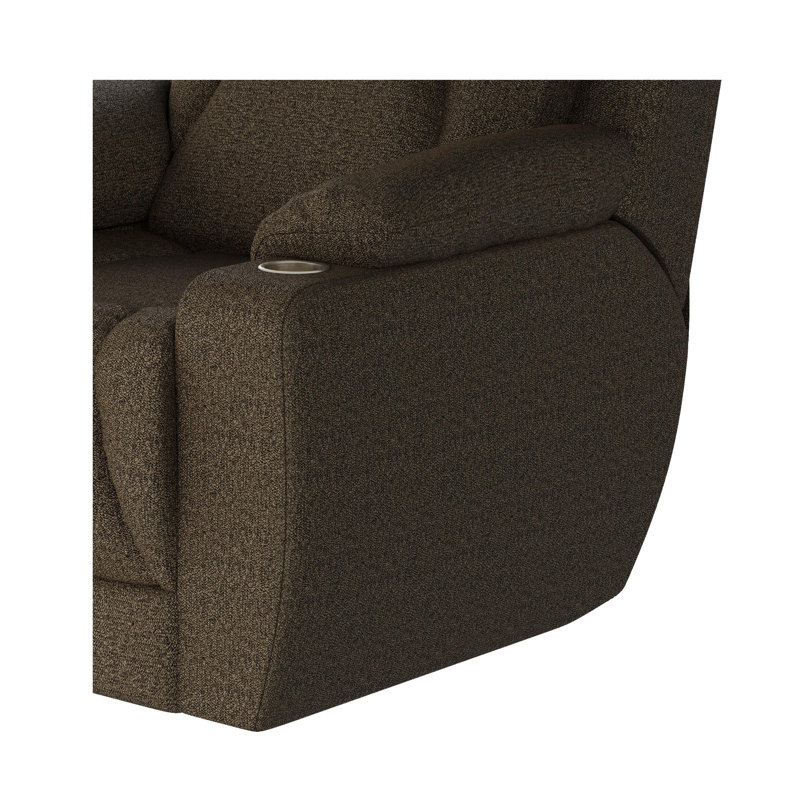 Fauteuil inclinable près du mur pour homme, Taupe, Mélange de polyester