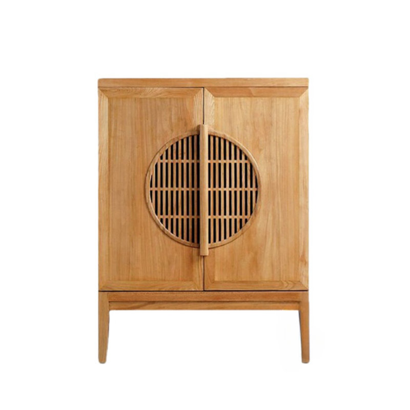 Simple Light Luxury Entrance Cabinet Accent Cabinet, Burlywood