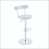 White Seat/Silver Frame
