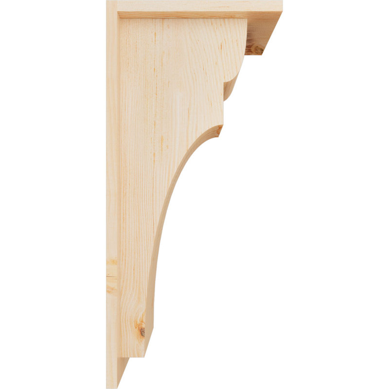 Yorkshire Yorktown avec plaque arrière, H 22 po x l 7,5 po x P 10 po, Sapin de Douglas, Lisse