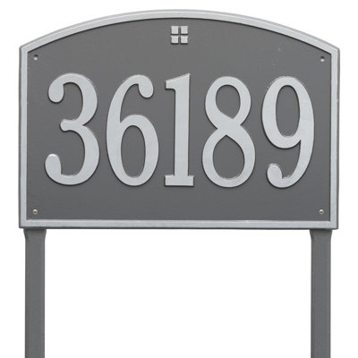 Cape Charles 1-Line Lawn Address Sign