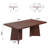 63" Dining Table for 6-8, Modern Rectangular Kitchen Table with Heavy-Duty Dual Pedestal Legs-2004338115-2004338124