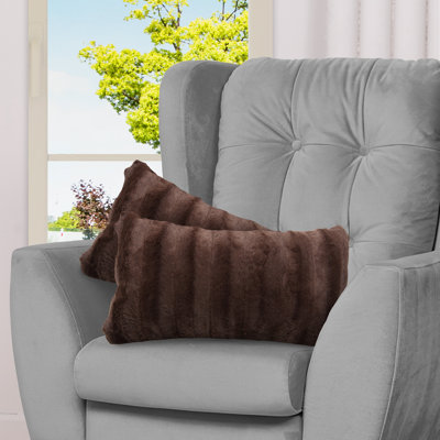 Faux Fur Throw Pillow
