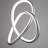 1 - Light Silver LED Unique/Statement Pendant