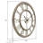 Bellavance 33" W Oversized Round Analog Wall Clock