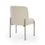 Chaise d'appoint en mélange de lin et crème Rothaltild