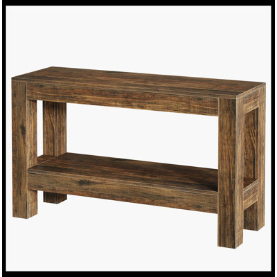 63" Console Table, Farmhouse 2-Tier Entryway Table Sofa Table