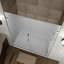 Porte de douche à charnière sans cadre avec tablettes, 45 po x 72 po Nautis GS-473270396