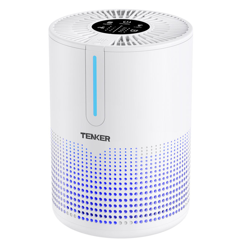 Tabletop Air Purifier For Home Large Room Up To 430 Sq. Ft. With H13 True HEPA Air Filter, White