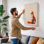 Seated Fox Minimalist 1 Piece Wrapped Canvas Wall Art-231385844-231385846