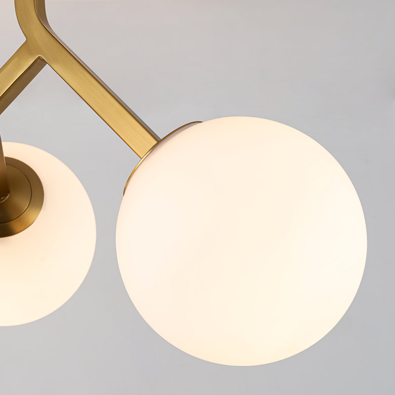 Plafonnier semi-encastré à 3 lumières l 20 po Pritee
