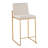 Fuji Contemporary High Back Counter Stool In Gold Steel And Beige Fabric By Lumisource - Set Of 2-834114296-834114278-834114272