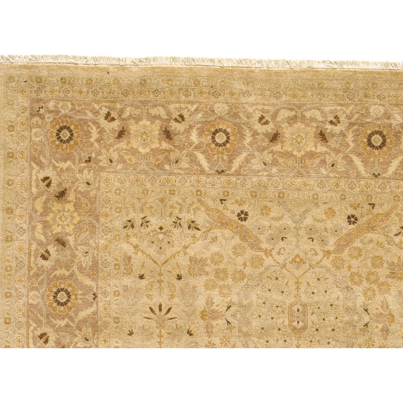 Wool Area Rug in Sand/Rose, Rectangle 8' x 10'