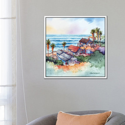 Coastal Bungalows by Bill Drysdale - Painting on Canvas