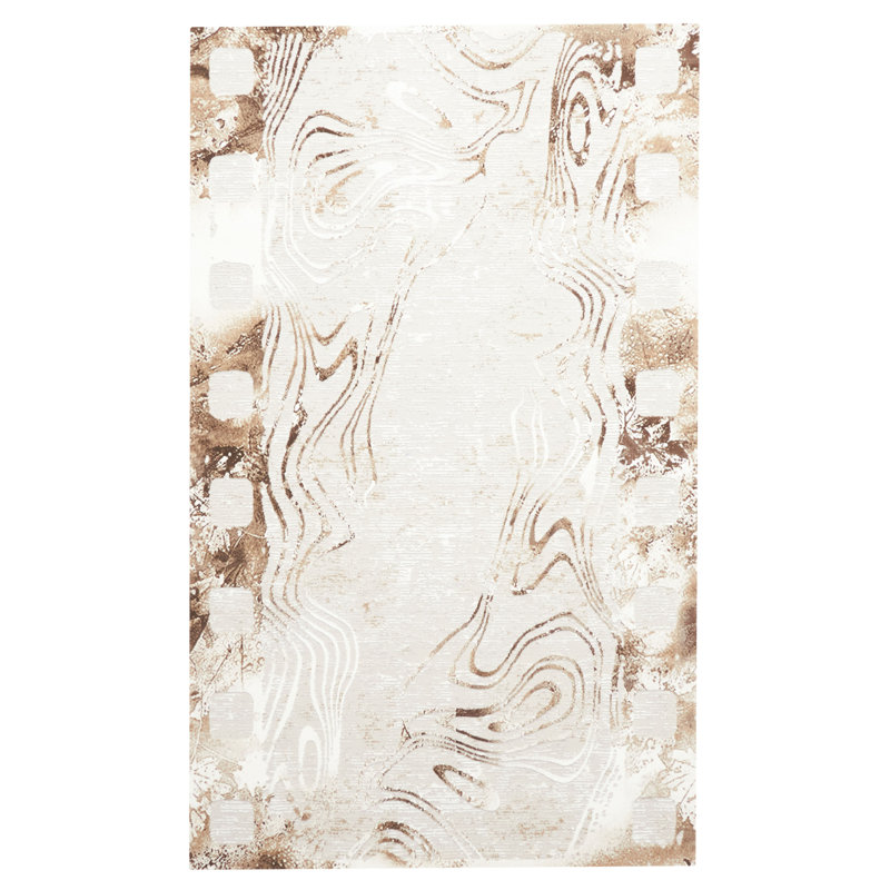 Rawles Tan Rug, Rectangle 5' x 8'