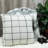 Parkland Collection Sami Gray 20" Square Cotton Plaid Decorative Throw Pillow-1937441531