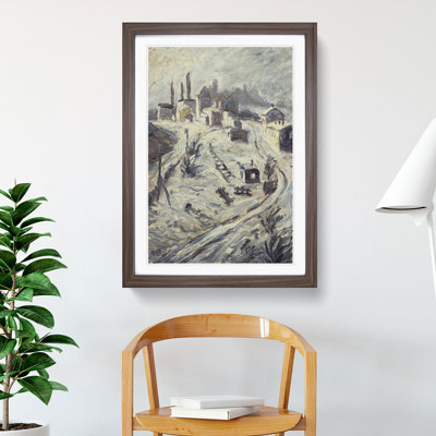 Train Tracks and Houses by Walter Gramatte - Picture Frame Painting