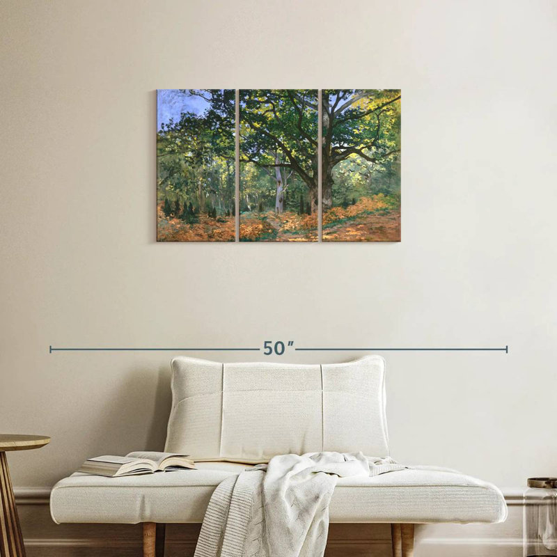 Harnek The Bodmer Oak Fontainebleau Forest 1865, H 20 po x l 33 po