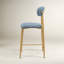 Tabouret de bar rembourré, hauteur de comptoir, avec structure en métal imitation bois et repose-pieds (lot de 2)-1922758188-1922758190