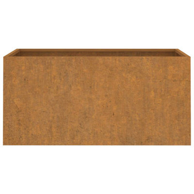 Jardinière en acier Corten