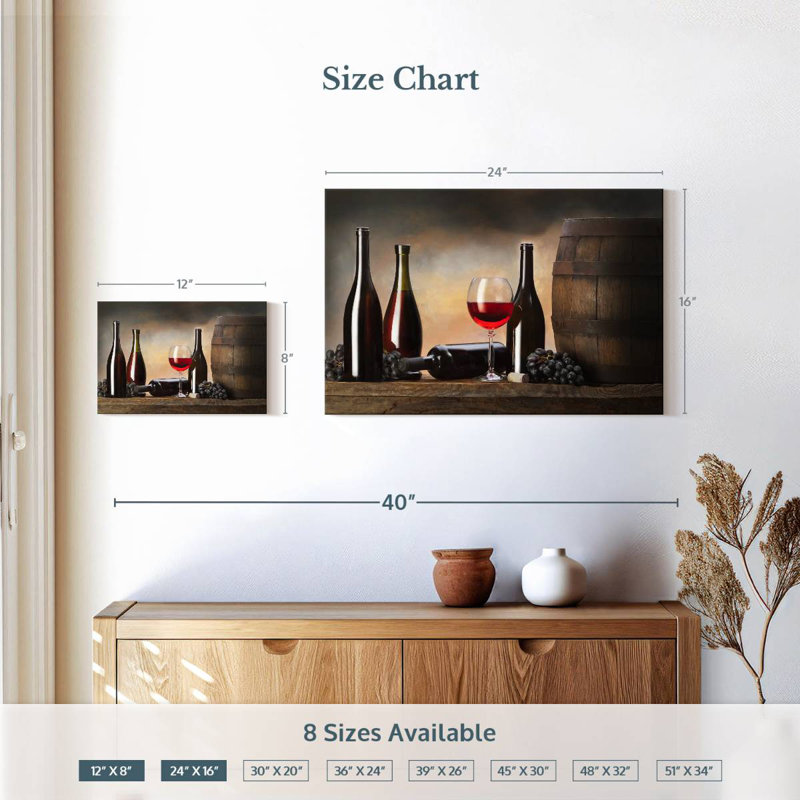 Yarlin Wine From The Cellar, 16" H x 24" W