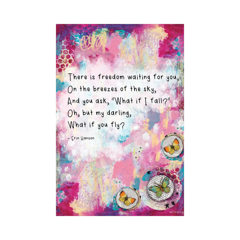 «What If You Fly» par Tamara Laporte - reproduction d'art sur toile tendue, H 26 po x l 18 po x P 1,5 po