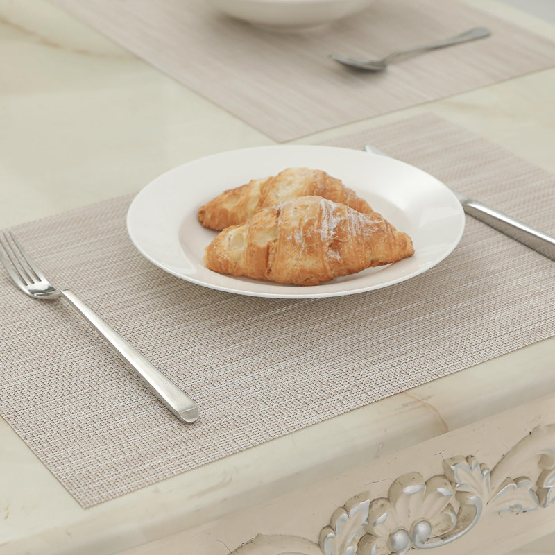 Polyester, Plastic, Beige/White